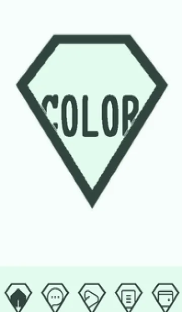 [LINE着せ替え] green color Z95の画像1