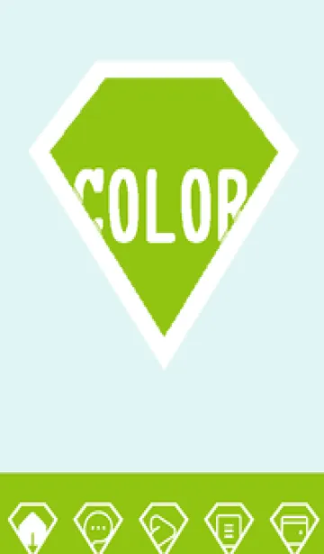 [LINE着せ替え] green color Z99の画像1