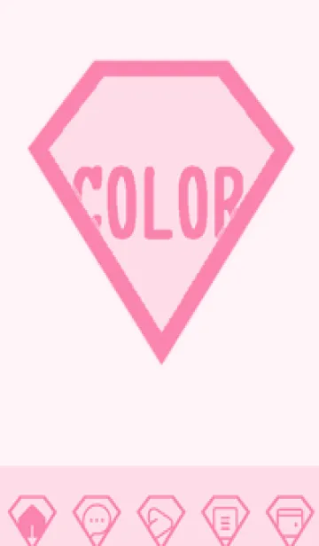 [LINE着せ替え] pink color Z46の画像1