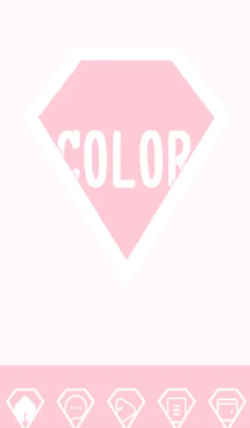 [LINE着せ替え] pink color Z49の画像1