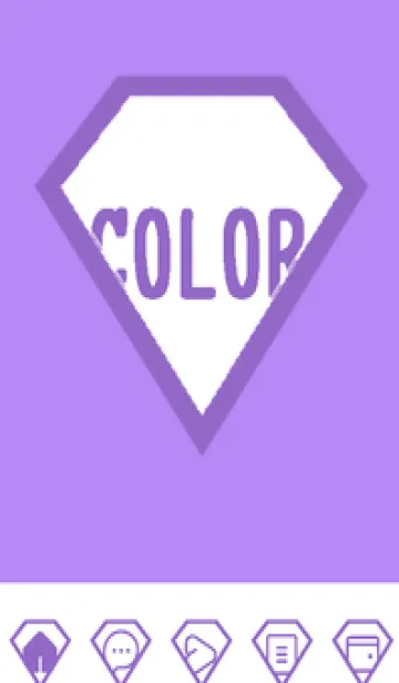 [LINE着せ替え] purple color Z46の画像1