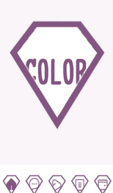 [LINE着せ替え] purple color Z48の画像1