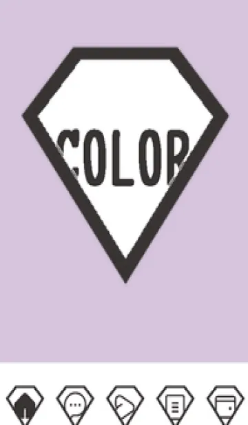 [LINE着せ替え] purple color Z50の画像1