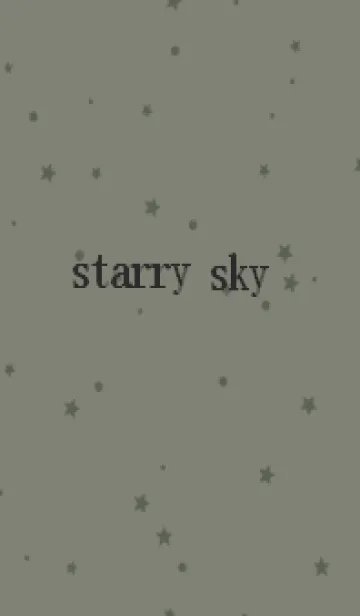 [LINE着せ替え] starry sky_khakiの画像1