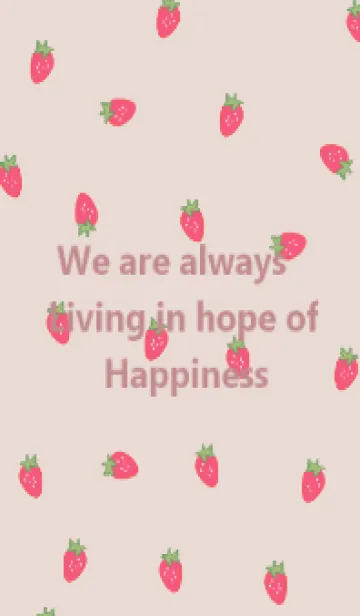 [LINE着せ替え] strawberry / beigepinkの画像1