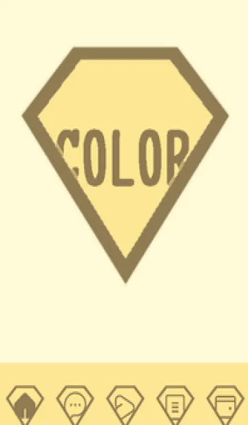 [LINE着せ替え] yellow color Z50の画像1