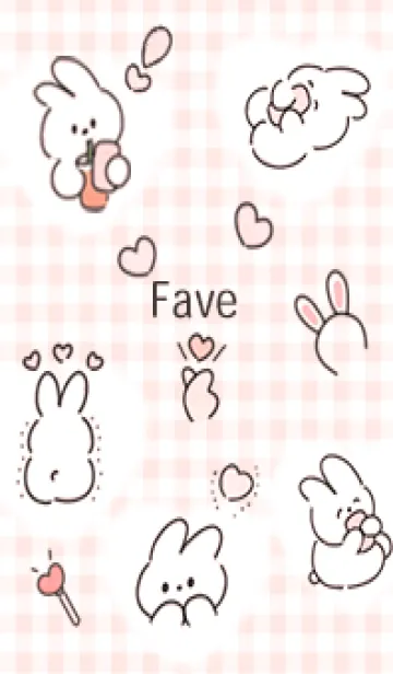 babypink♡幸せウサコ09_1の着せ替えメイン画像