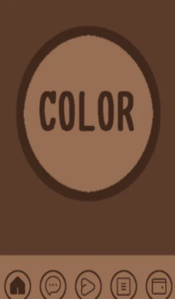 [LINE着せ替え] brown color A51の画像1
