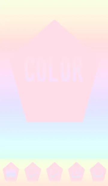 [LINE着せ替え] pink color rainbow I06の画像1