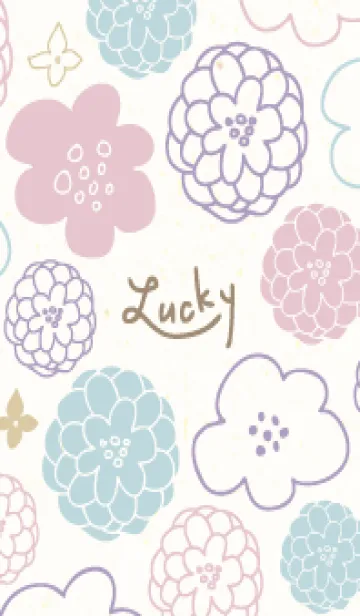 [LINE着せ替え] 北欧風 花柄28の画像1