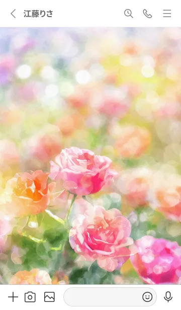 [LINE着せ替え] 薔薇(バラ)の花の着せかえ(R2399)の画像2