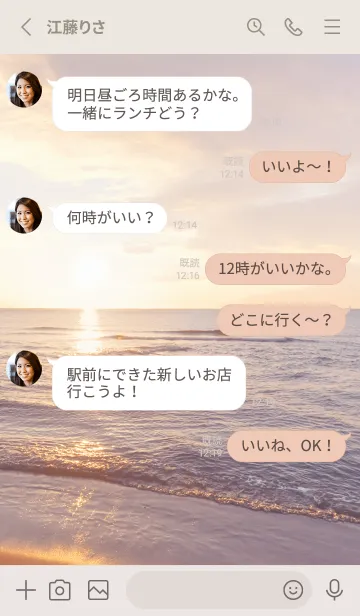 [LINE着せ替え] CalmReflection 35の画像3