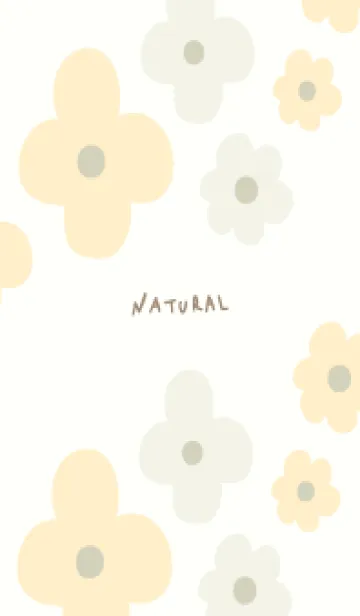 [LINE着せ替え] 2色の花 くすみカラー30の画像1