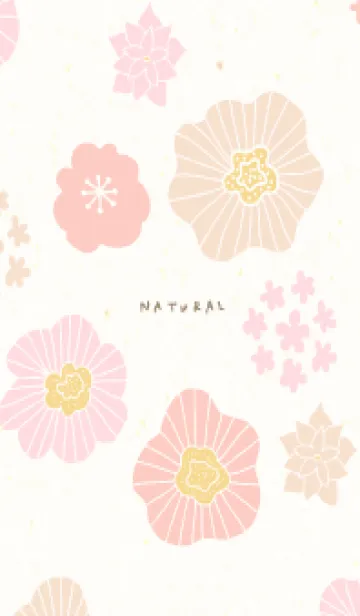 [LINE着せ替え] 北欧風 花 3色24の画像1