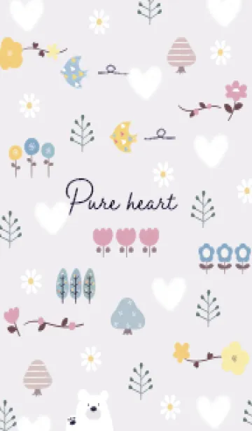 [LINE着せ替え] violet ピュアハート04_1の画像1