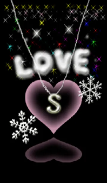 [LINE着せ替え] イニシャルS（LOVE＆ハート）の画像1