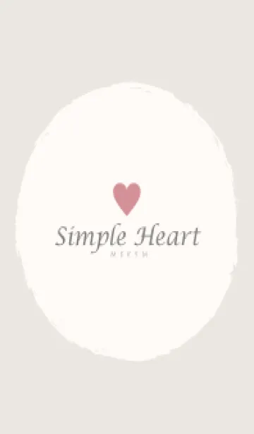 [LINE着せ替え] Simple Heart Dusky Beige-NATURAL 3の画像1