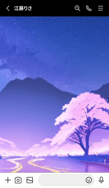 [LINE着せ替え] 冬のサクラ #CBWaE110。の画像2