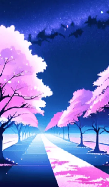 [LINE着せ替え] 冬のサクラ #CCHO03。の画像1