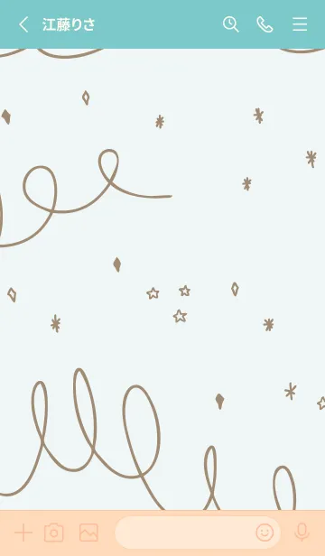 [LINE着せ替え] くるくる キラキラ22の画像2