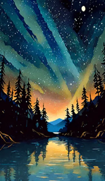 [LINE着せ替え] 穏やかな夜景の着せかえ/460の画像1