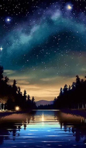 [LINE着せ替え] 穏やかな夜景の着せかえ/461の画像1