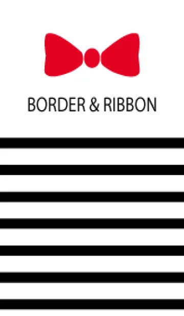 [LINE着せ替え] Black Border & Red Ribbon 11の画像1