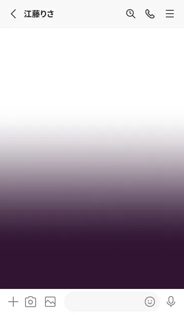 [LINE着せ替え] Eggplant Purple & White Theme V.7 (JP)の画像2