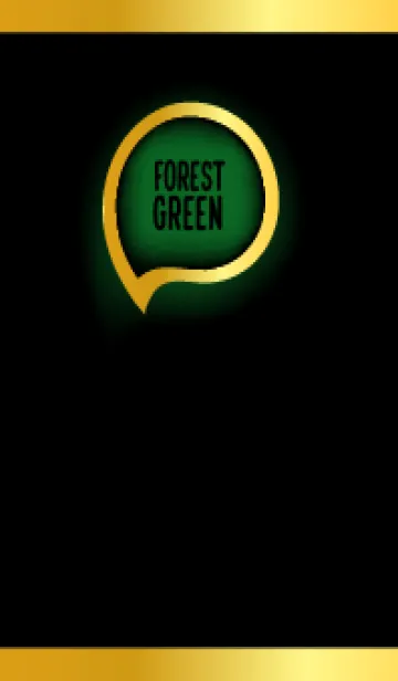 [LINE着せ替え] Forest Green Gold In Black Theme (JP)の画像1