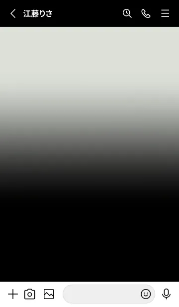 [LINE着せ替え] Black & Fog Grey Theme V.7 (JP)の画像2