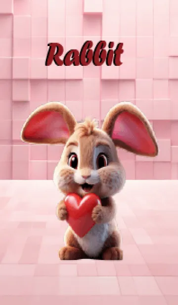 [LINE着せ替え] Rabbit In Love Theme (JP)の画像1