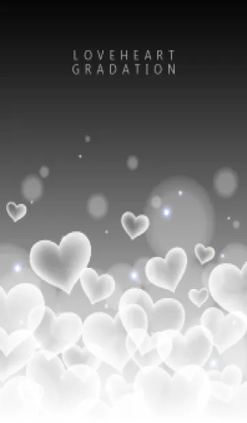 LOVE HEART GRADATION Black 4の着せ替えメイン画像
