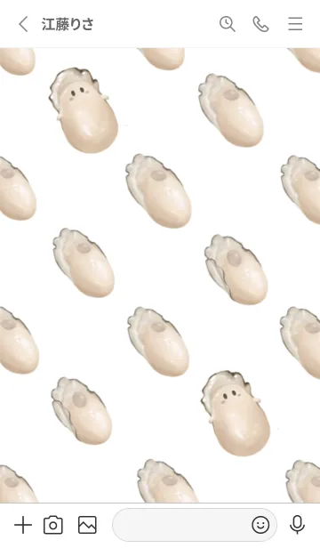 [LINE着せ替え] 牡蠣 ちゅるかき ちゃん 5の画像2