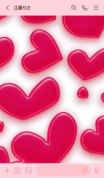 [LINE着せ替え] pink Happy Valentine's Day 02_1の画像2