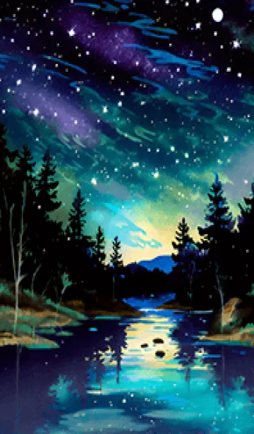 [LINE着せ替え] 穏やかな夜景の着せかえ/468の画像1