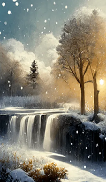 [LINE着せ替え] 優美な冬の風景の着せかえ(Winter-2349)の画像1