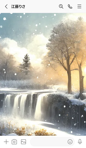 [LINE着せ替え] 優美な冬の風景の着せかえ(Winter-2349)の画像2