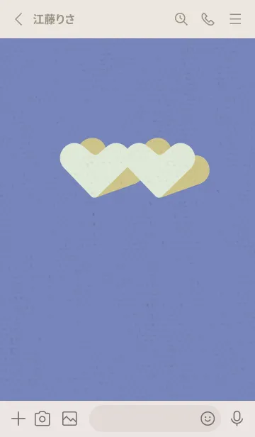 [LINE着せ替え] 2ハートのきせかえ たそがれの画像2