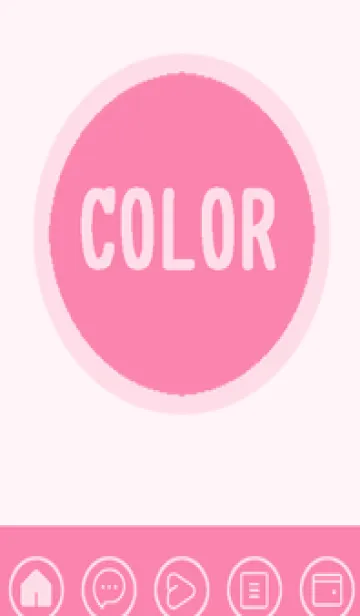 [LINE着せ替え] pink color A51の画像1