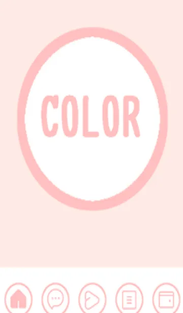 [LINE着せ替え] pink color A52の画像1