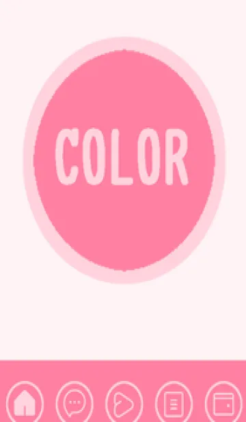 [LINE着せ替え] pink color A53の画像1