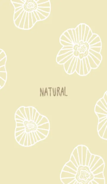 [LINE着せ替え] くすみカラー 白い線の花16の画像1