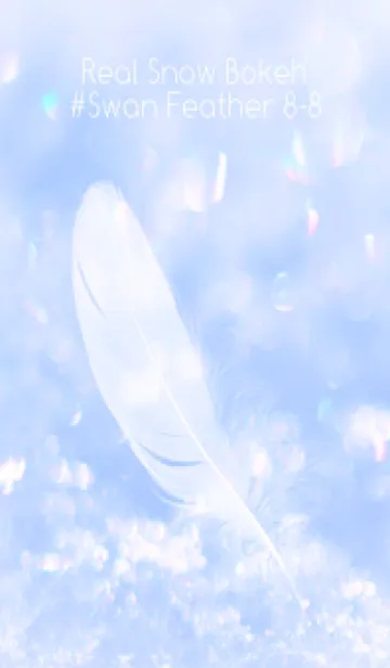 [LINE着せ替え] Real Snow Bokeh #Swan Feather 8-8の画像1
