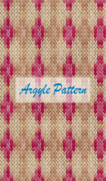 [LINE着せ替え] argyle pattern embroidery 114の画像1