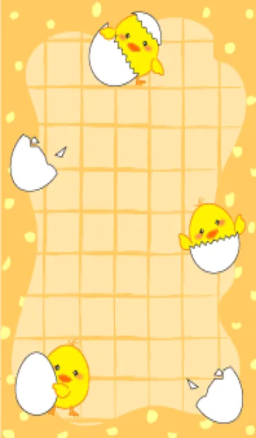[LINE着せ替え] Happy Baby Chicken - Yellow seriesの画像1