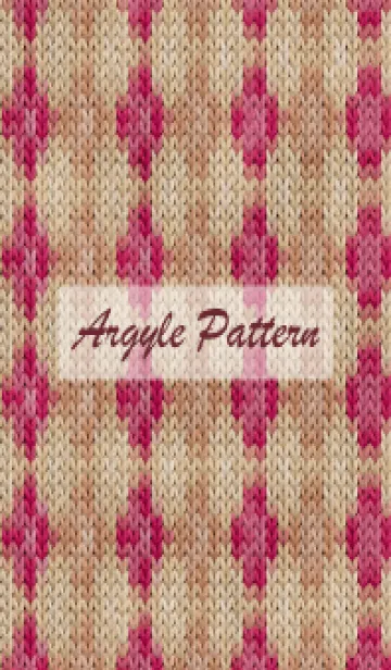 [LINE着せ替え] argyle pattern embroidery 115の画像1