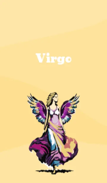 [LINE着せ替え] light brown & yellow おとめ座の画像1