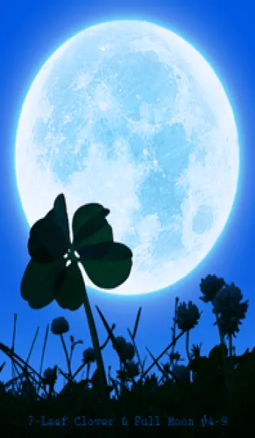 [LINE着せ替え] 7-Leaf Clover & Full Moon #4-9の画像1