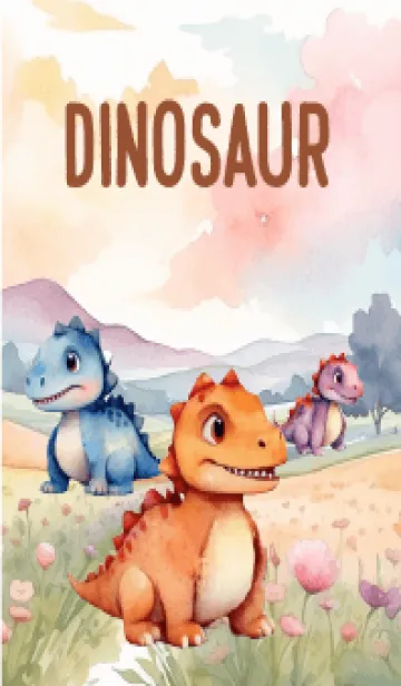 dinosaur In Flower Theme 2 (JP)の着せ替えメイン画像