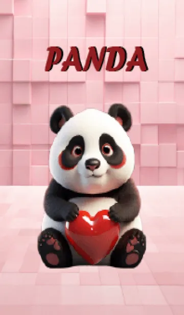 [LINE着せ替え] Panda In Love Theme (JP)の画像1